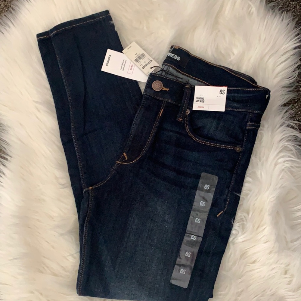 Express mid rise jeans